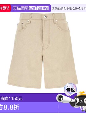 1h可退 香港直邮Burberry 巴宝莉 男士 沙色棉质百慕大短裤 81055