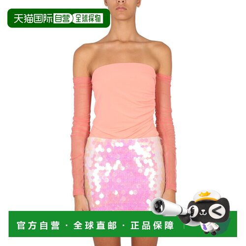 香港直邮HELMUT LANG 女士T恤 M04HW509H05 AW2022 粉红色 DRAPED