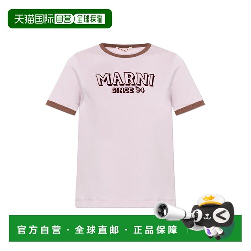 1h可退 香港直邮MARNI 女士T恤 THJE0390P0USCY91LOC20 SS2026 粉