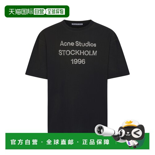 香港直邮ACNE STUDIOS 男士T恤 CL0196BM0 SS2026 黑色 graphic-p
