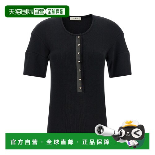 欧洲直邮LEMAIRE 女士T恤 TS0005LJ1030BK999 SS2【付后1h可退】