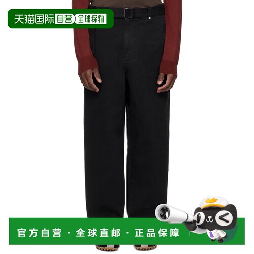香港直邮Entire Studios 男士 黑色 Gully 长裤 ESSS26PA11012BLA