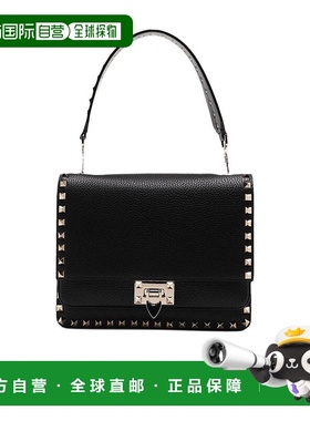 【99新未使用】香港直邮Valentino 黑色徽标手提包 TW2B0F43CWZ