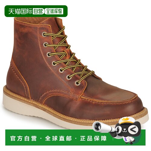 欧洲直邮Selected 男鞋 靴子 棕色 冬天 SLHTEO NEW LEATHER MOC-
