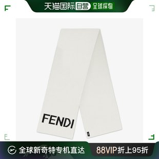 白色羊毛围巾 欧洲直邮FENDI 芬迪