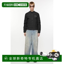 欧洲直邮Acne Studios  SS25男士黑色尼龙羽绒服