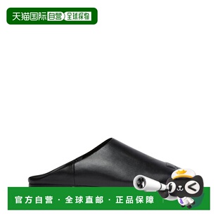 1h可退 香港直邮Courreges 女士 经典凉拖 125SCS108AG0030BLACK