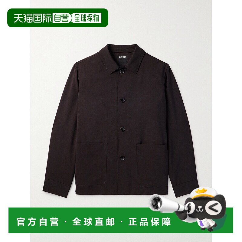 香港直邮1h可退 zegna 杰尼亚 男士 羊毛马海毛混纺夹克 942C01A9