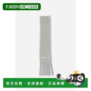欧洲直邮ACNE (2025) 带标志的薄围巾羊毛手套