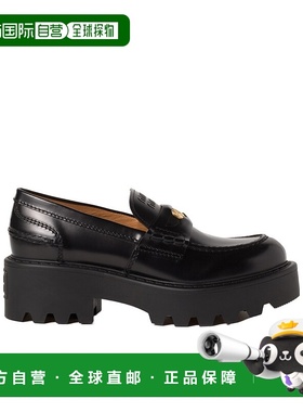 香港直邮Miu Miu 圆头乐福鞋 5D292EB4LF050女鞋松糕鞋一脚蹬缪缪