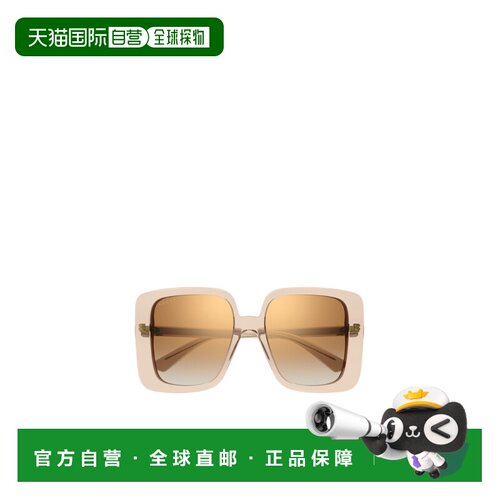 自营Gucci 几何框太阳镜 GG1314S古驰正品百搭显脸小高级感
