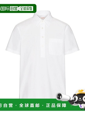 【99新未使用】香港直邮Valentino V字形细节Polo衫 VAAE254WW