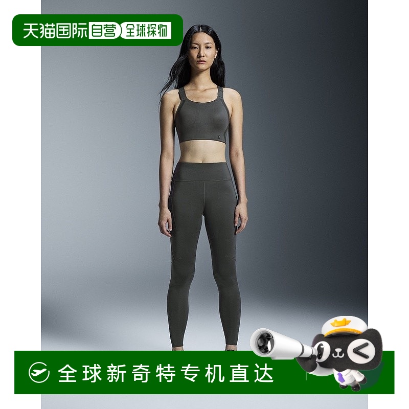 欧洲直邮On昂跑 Performance系列女士曜石黑再生聚酯纤维logo印花