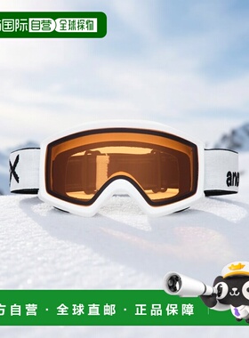 自营欧洲直邮Burton伯顿 Helix 2.0男女同款白色琥珀色滑雪镜