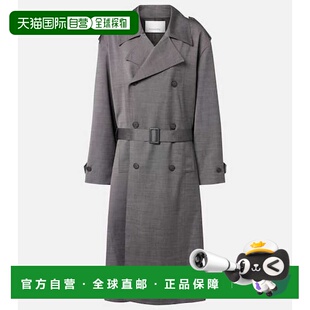 1h可退 香港直邮The Frankie Shop 女士 Bleecker 风衣 grey灰色