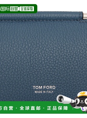 香港直邮Tom Ford 汤姆 福特 男士 蓝色 Soft Grain Leather Bifo