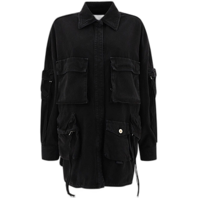 香港直邮The Attico 女士 Attico 黑色外套 247WCB48D088牛仔夹克