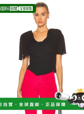 1h可退 香港直邮Saint Laurent 圣罗兰 女士 短袖上衣 710966Y5F6