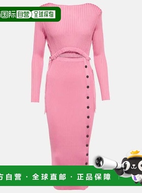 香港直邮Self-Portrait 女士 罗纹针织中长连衣裙