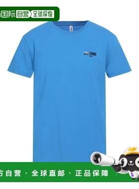 1h可退 香港直邮Moschino 莫斯奇诺 男士 T恤 blue蓝色 舒适时尚
