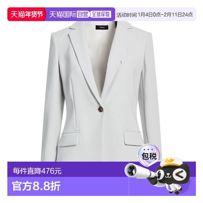 1h可退 香港直邮THEORY 希尔瑞 女士 西装外套 grey灰色 舒适时尚