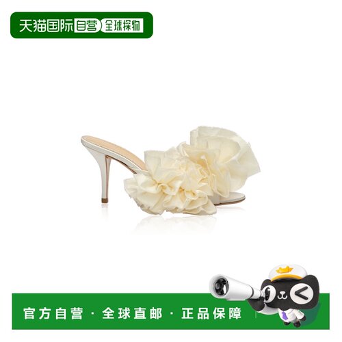 香港直邮magda butrym 女士 Flower-Detailed 绸缎凉拖