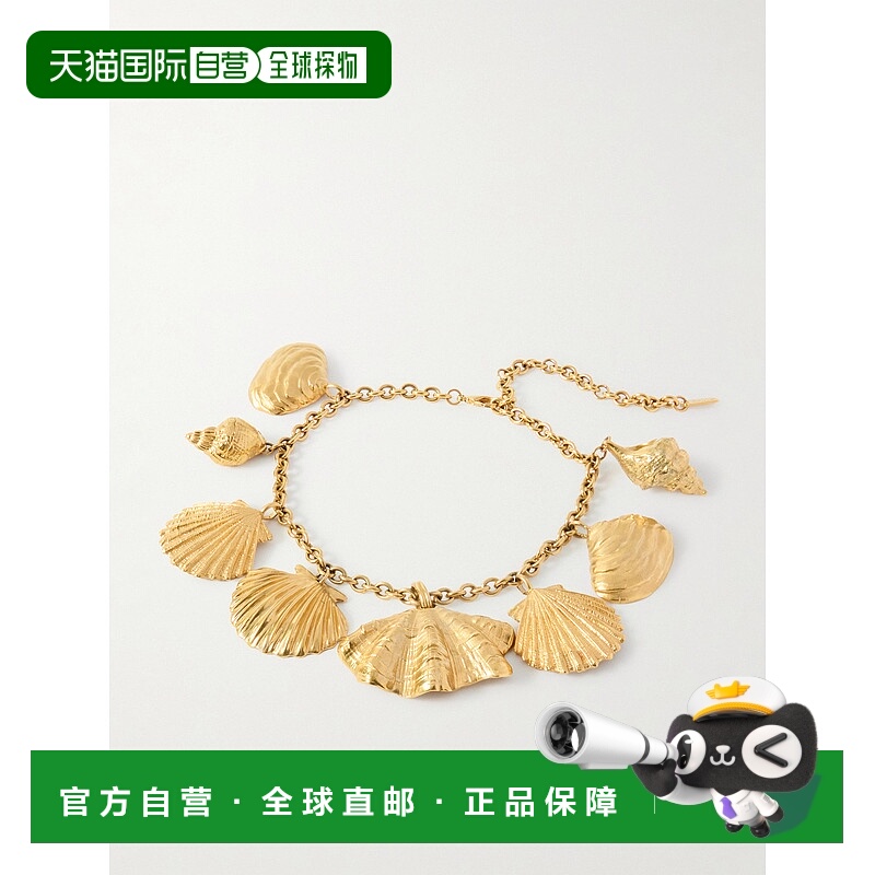 1h可退 香港直邮Chloe 蔻依 女士 镀金项链 CHC25UFO23CB7