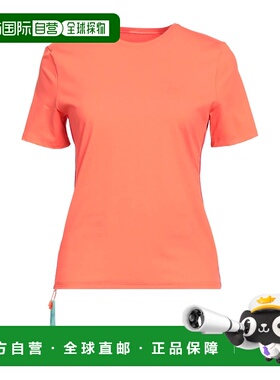 1h可退 香港直邮off-white 女士 基础款T恤 red红色 舒适时尚