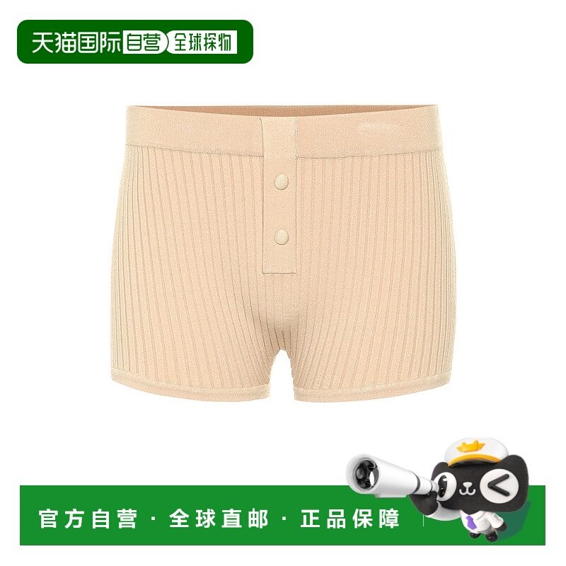 1h可退 香港直邮Live The Process 女士 罗纹针织短裤 beige米色,女装/女士精品,休闲裤,淘宝优惠券,粉丝福利购,淘宝优惠卷