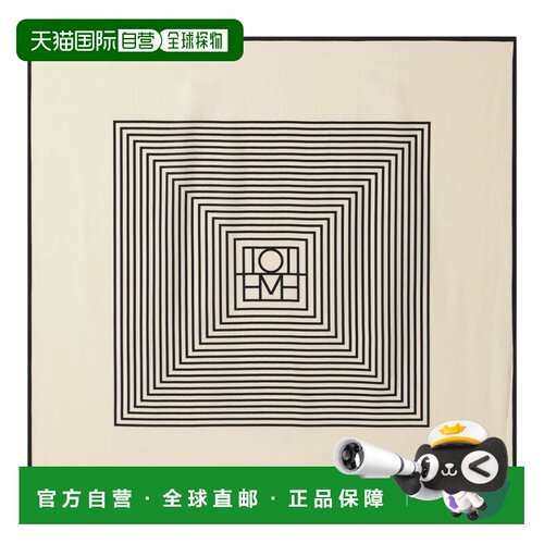1h可退 香港直邮Toteme 图案丝巾 211-853801901围巾真丝