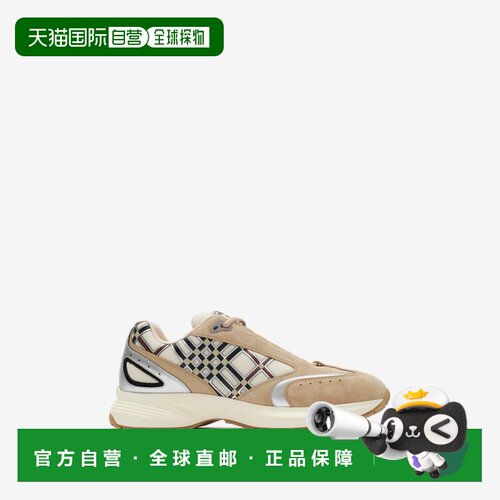 自营欧洲直邮Burberry博柏利 Eclipse男女同款尼龙绒面革皮革运动