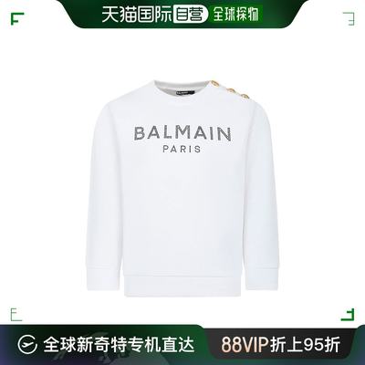 香港直邮BalmainBALMAIN 白色女童卫衣/帽衫 BU4A30Z0001-100NE