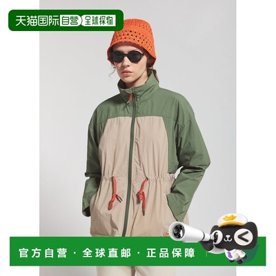 自营欧洲直邮Pyrenex Climb女士卡其色短款风衣防风衣夹克