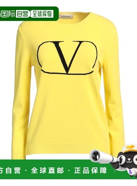 香港直邮valentino 华伦天奴 女士 毛衣 yellow黄色 舒适时尚