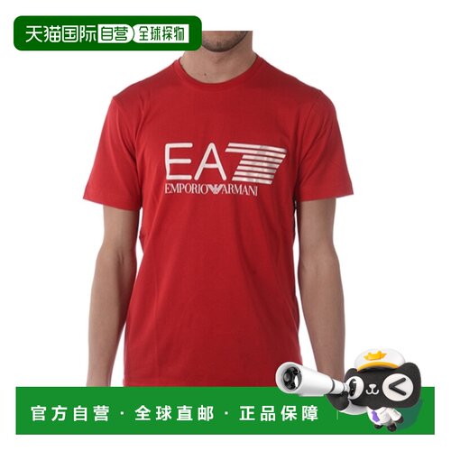 1h可退 香港直邮EA7 EMPORIO ARMANI 男士T恤 3ZPT81PJ02ZRED SS2