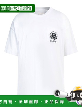 1h可退 香港直邮Givenchy 纪梵希 男士 T恤 white白色 舒适时尚