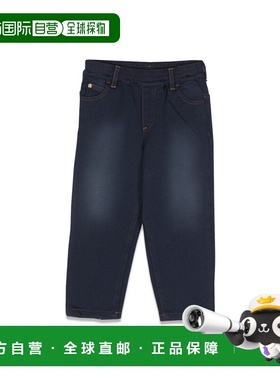 1h可退 香港直邮versace 范思哲 女童 牛仔长裤童装 1002800K1A08