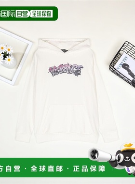 1h可退 香港直邮versace 范思哲 女童 徽标连帽衫童装 1007359K1A