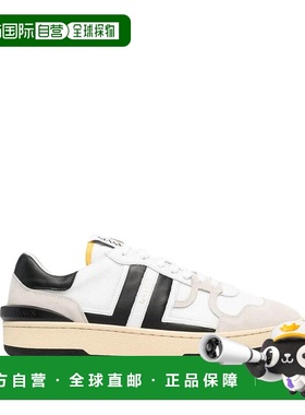 1h可退 香港直邮Lanvin 朗雯 男士 - basses en et blanc et Cuir