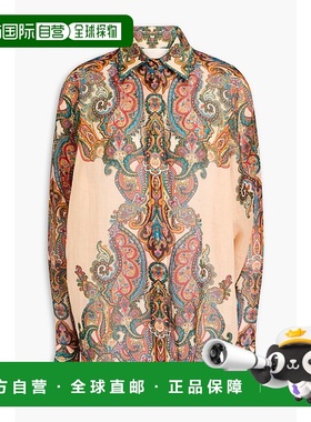 香港直邮ZIMMERMANN 女士 佩斯利印花苎麻衬衫 1257TSS242MULTIPA