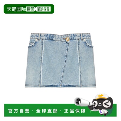 1h可退 香港直邮BALMAIN 女士半身裙 EF0LA535DF756FC AW2025 蓝