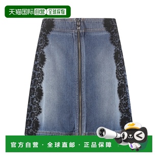 香港直邮Moschino WGF0601T257A 拉链细节牛仔半身裙