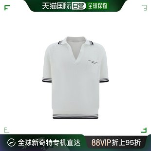 徽标刺绣针织 男士 普拉达 香港直邮Prada 衫 Polo 99新未使用