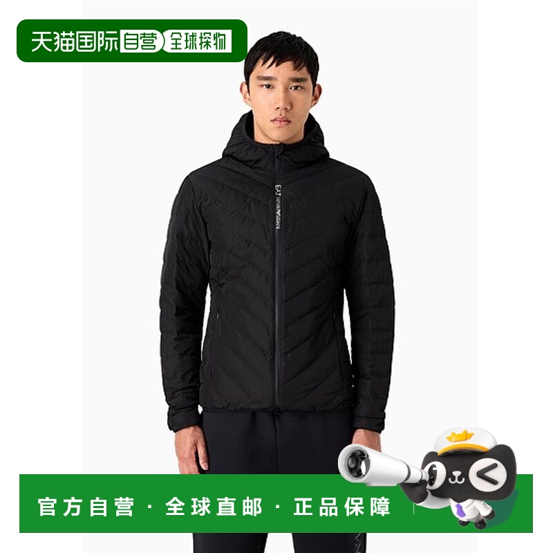 香港直邮EA7 Emporio Armani 长袖连帽羽绒服 8NPB14PNE1Z高端流