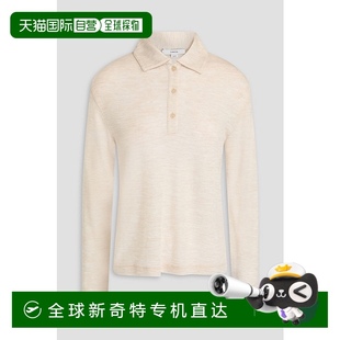 香港直邮VINCE 羊毛Polo衫 1h可退 女士 舒 V054284590 beige米色