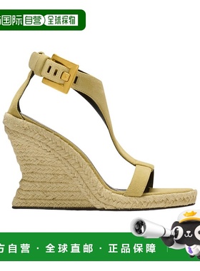 1h可退 香港直邮Balmain Anthem 坡跟草编鞋 GN1UH204LCTA女鞋