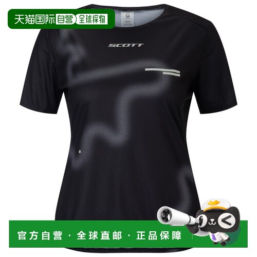 欧洲直邮SCOTT 女士户外T恤 9166374BLACKSPRAYGREY CO 黑色