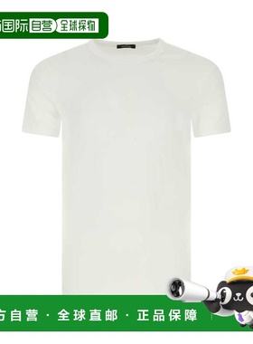 1h可退 香港直邮Tom Ford 汤姆 福特 男士 白色弹力棉质T恤 T4M08