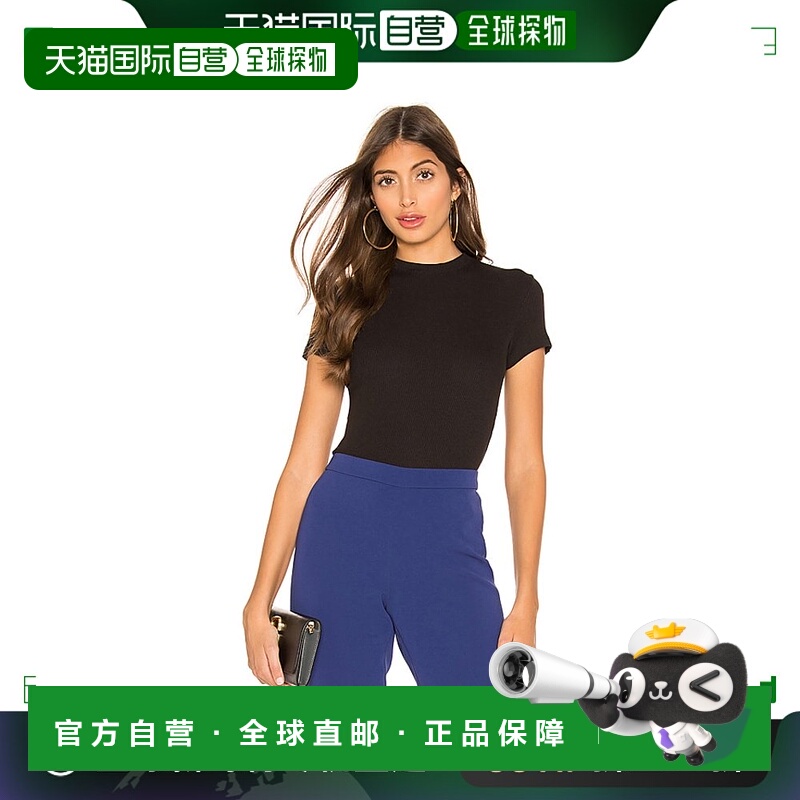 1h可退 香港直邮THEORY 希尔瑞 女士 小巧T恤 L1024521 black黑色