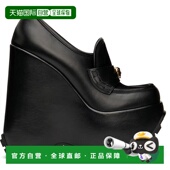 香港直邮versace Triplatform 范思哲 1h可退 女士 黑色 高跟鞋